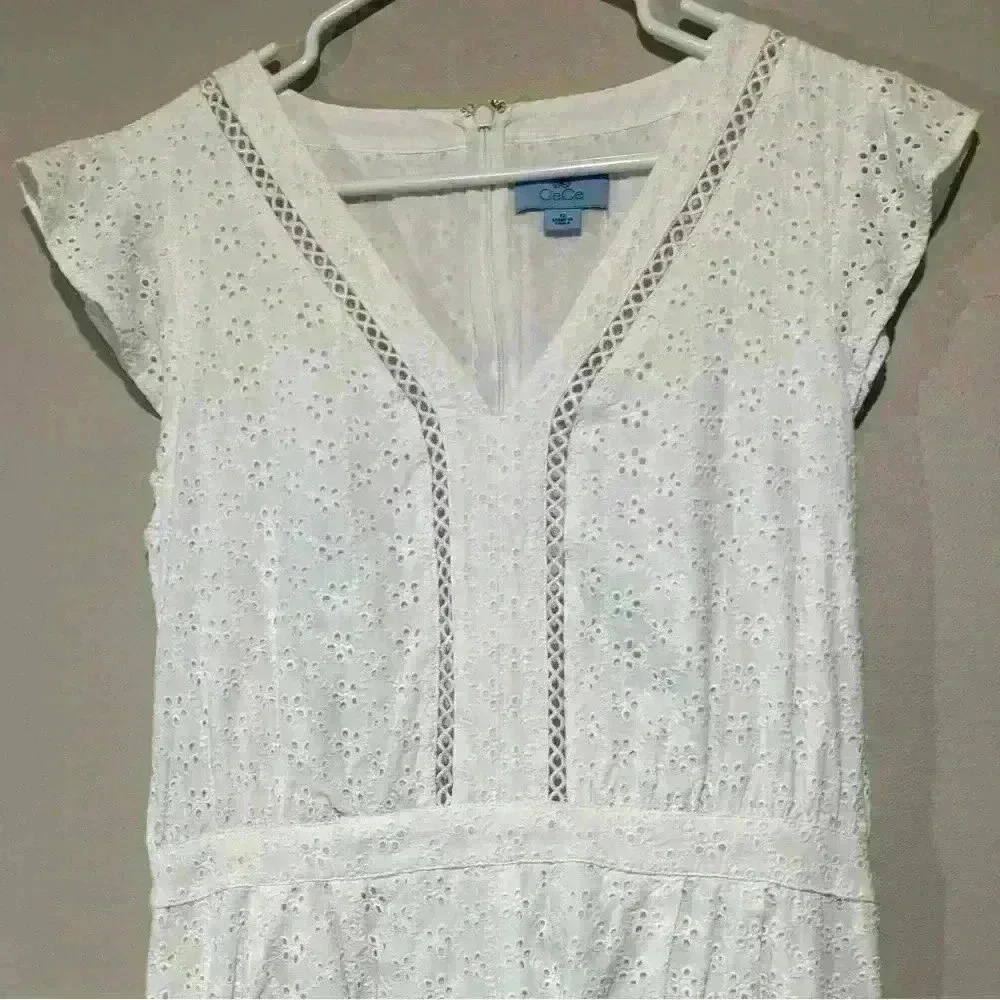 Cece White Lace Romper - Picture 2 of 5